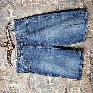 Levi's 569 denim jeans classic shorts men's size W 40 distressed